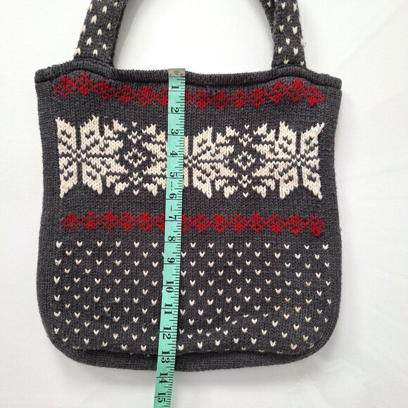 Aero Snowflake Cotton Blend Knit Bag - Picture 4 of 7